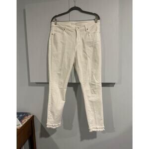 Loft White Curvy Skinny Jeans Size 10